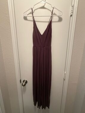 silence + noise Plum Spaghetti-Strap V-Neck Jump Suit